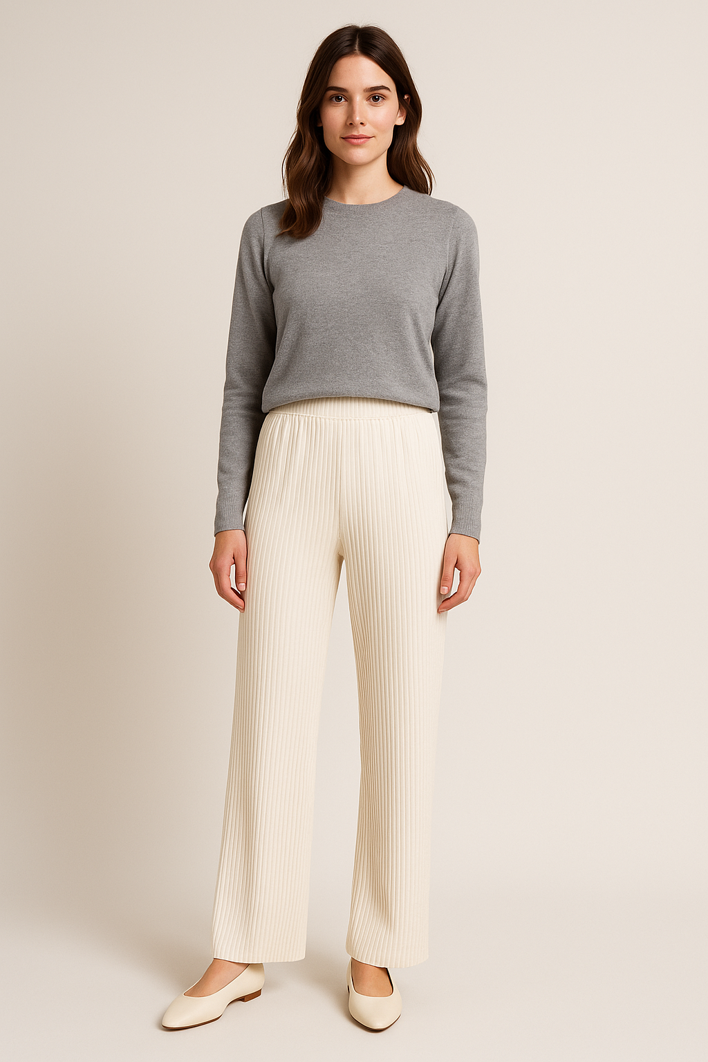 Alina Damen Plissé Hose – High-Waist mit Modernem Schnitt