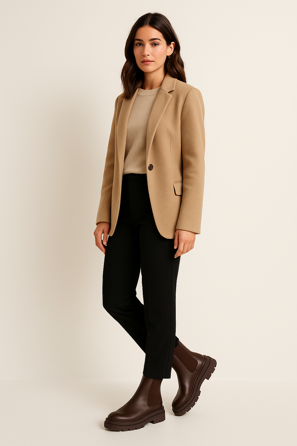 Lea Damen Chelsea Boots – Chunky Design mit Elastischem Schaft