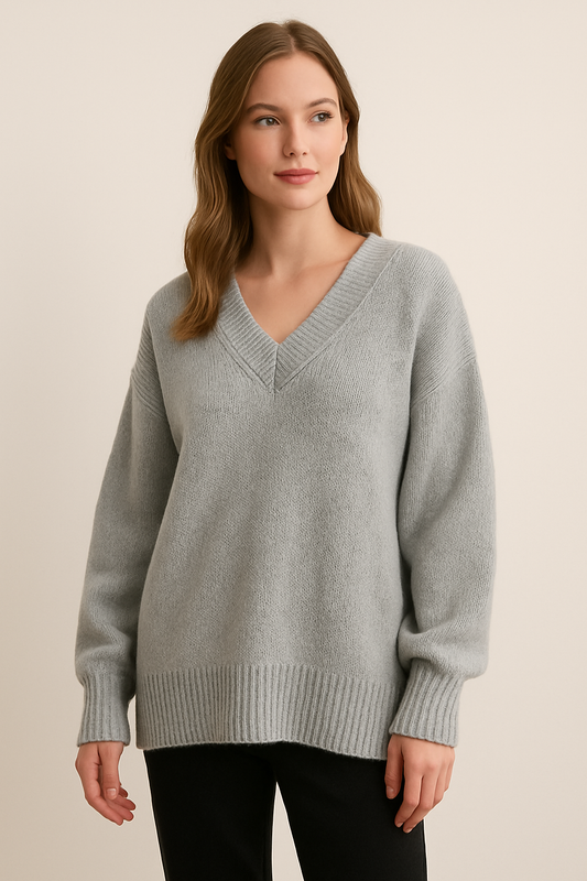 Lina Damen Oversize Pullover – Weich, Modern & Vielseitig