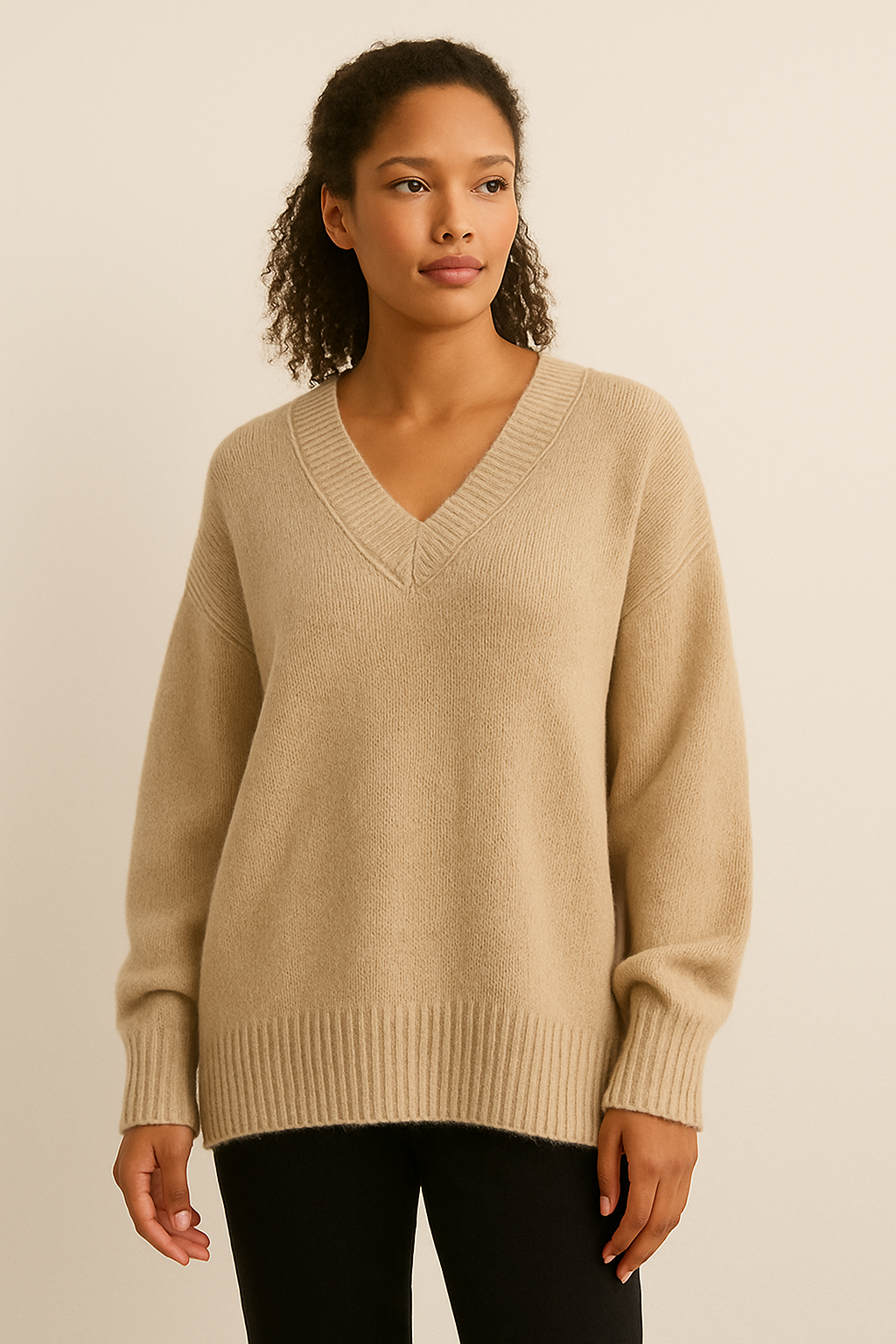 Lina Damen Oversize Pullover – Weich, Modern & Vielseitig