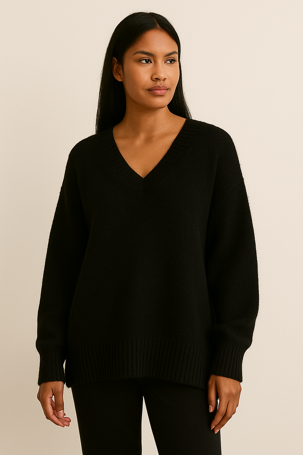 Lina Damen Oversize Pullover – Weich, Modern & Vielseitig